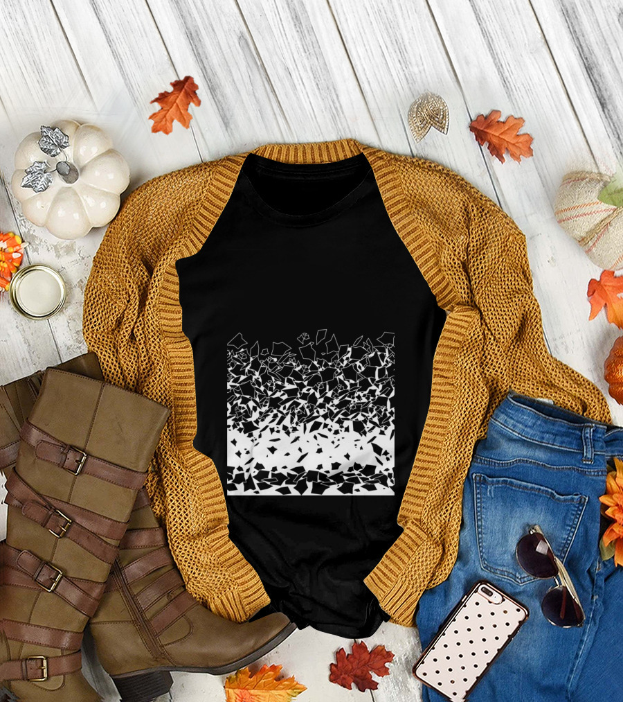 BDP Concentration Shattered Black and White Fragments T-Shirt