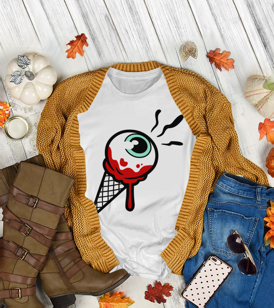 Eye Scream Melting Eyeball Cone T-Shirt
