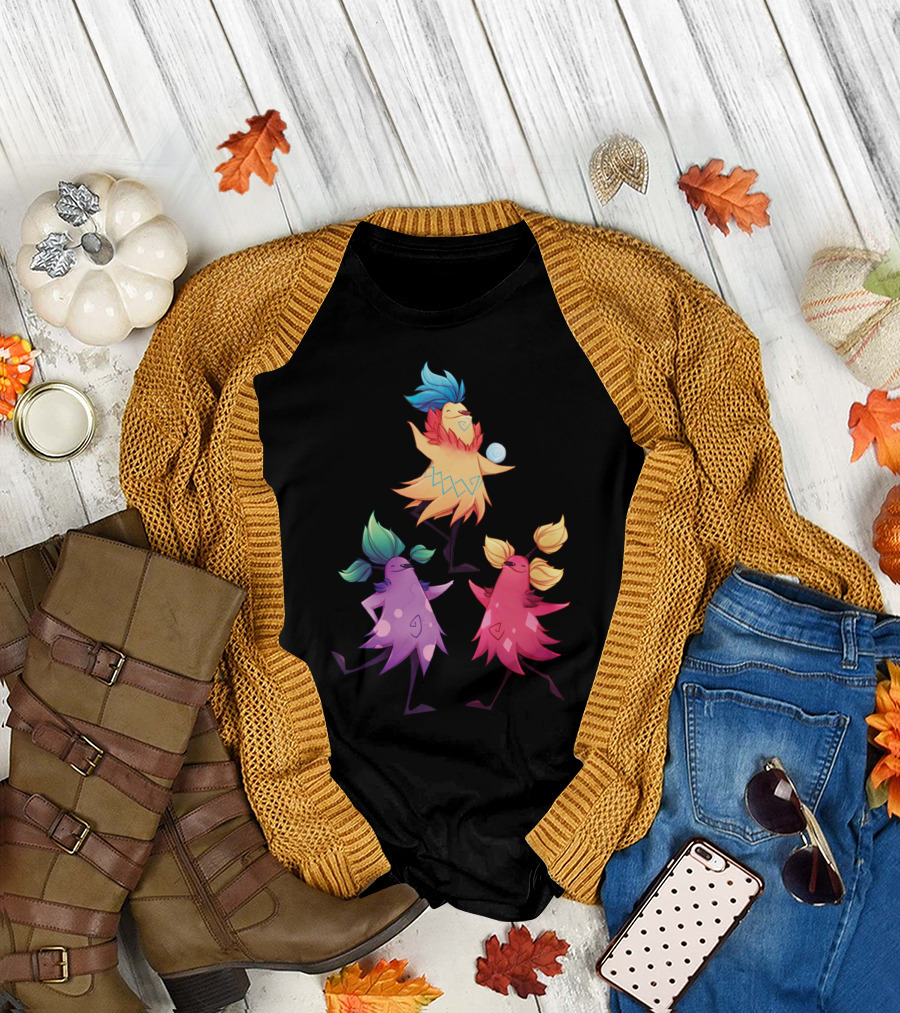 The Yabbut Colorful Dancing Trio T-Shirt