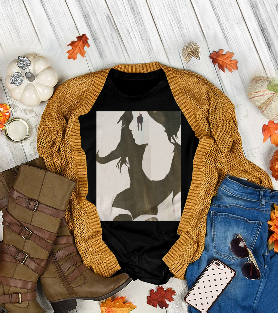 In Her Sights Shadow Silhouette with Figure T-Shirt
