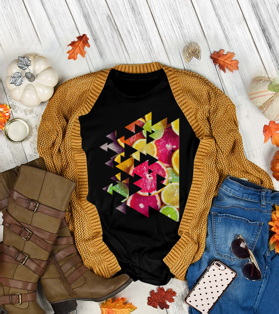Fruits Citrus Triangle T-Shirt