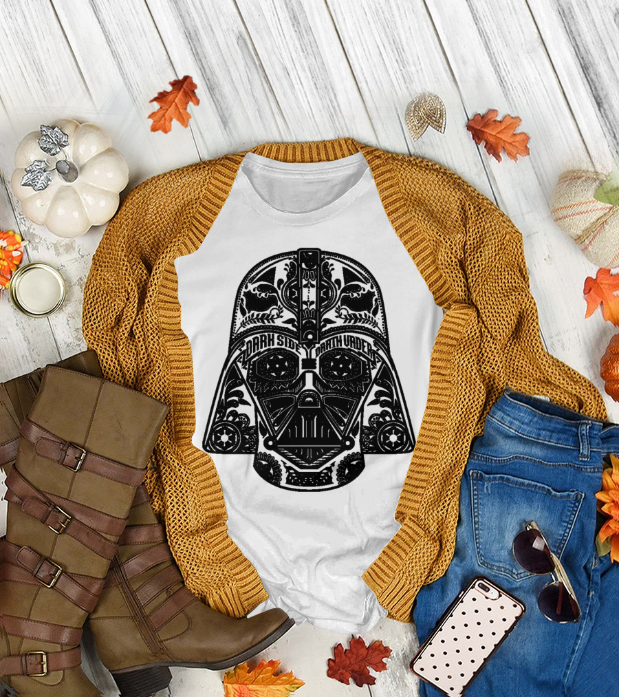 Dark Side Darth Vader Henna Helmet T-Shirt