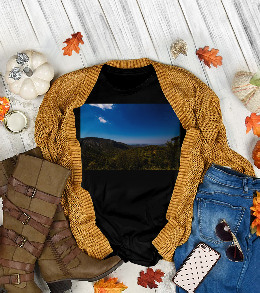 In The Mountains Art Print Landscape Nature Scenery T-Shirt