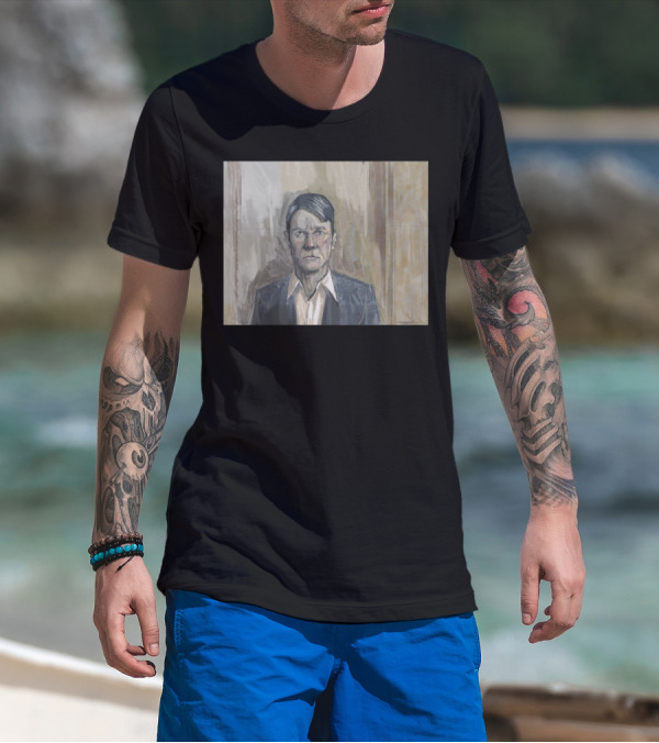 Bertrand Moody Portrait With Geometric Shadows T-Shirt