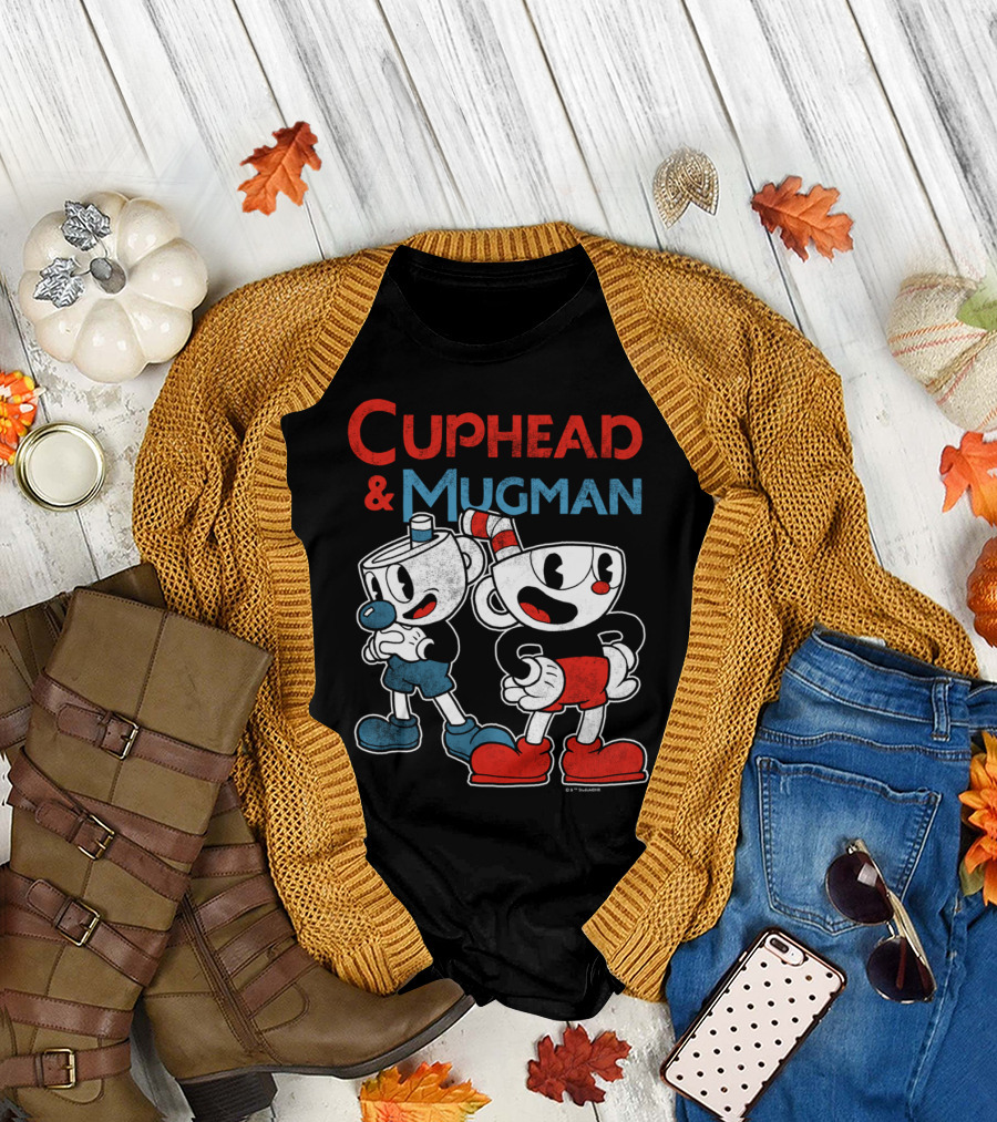 Cuphead and Mugman Best Cups Adventure T-Shirt