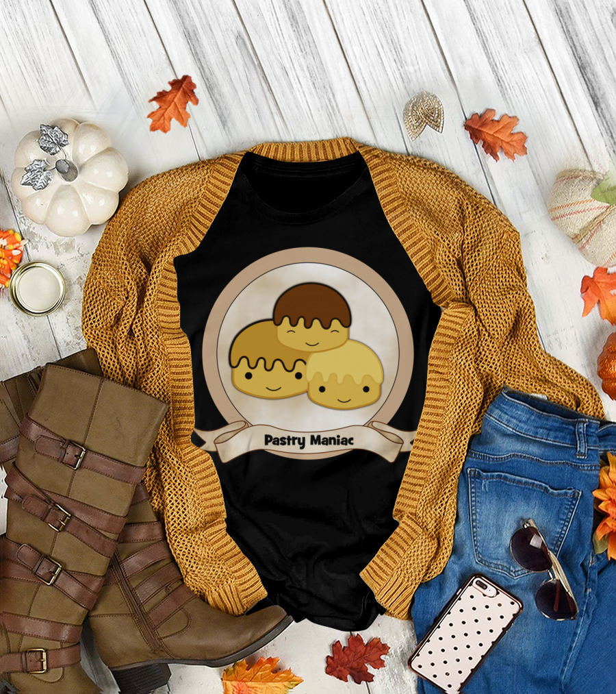 Pastry Maniac Trio Badge T-Shirt