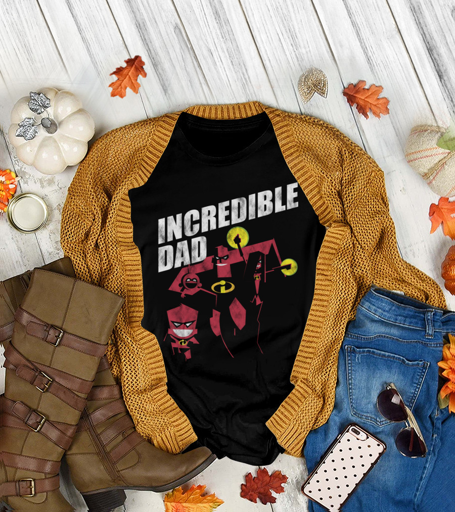 Incredible Dad Superhero Family T-Shirt