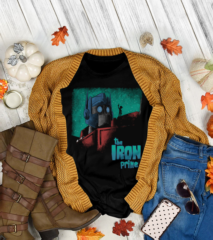 The Iron Prime Giant Robot Hero in Space T-Shirt