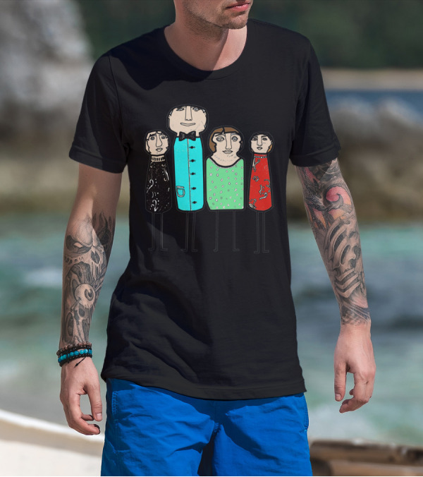 The Jones Family Portrait In Stylized Colorful Outfits T-Shirt