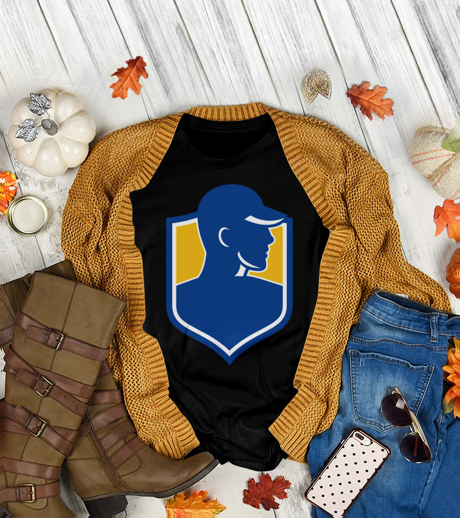 Industrial Worker Crest Silhouette Emblem T-Shirt
