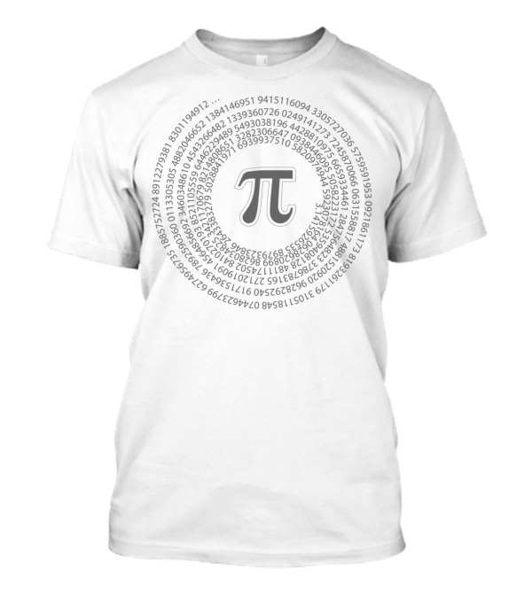 Pi Day Vortex Mathematical Constant Spiral T-Shirt