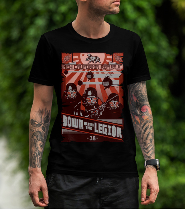 New California Republic Bear Today Down With The Legion 38 T-Shirt