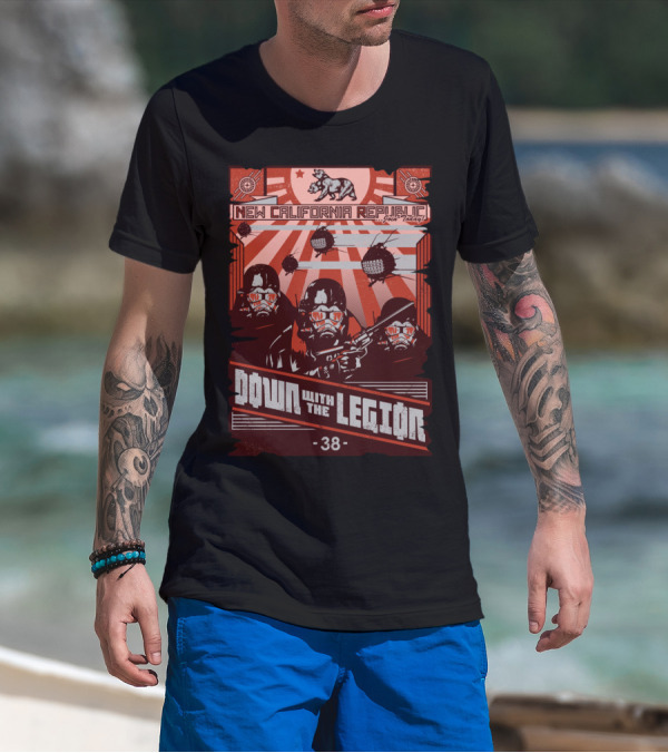 New California Republic Bear Today Down With The Legion 38 T-Shirt