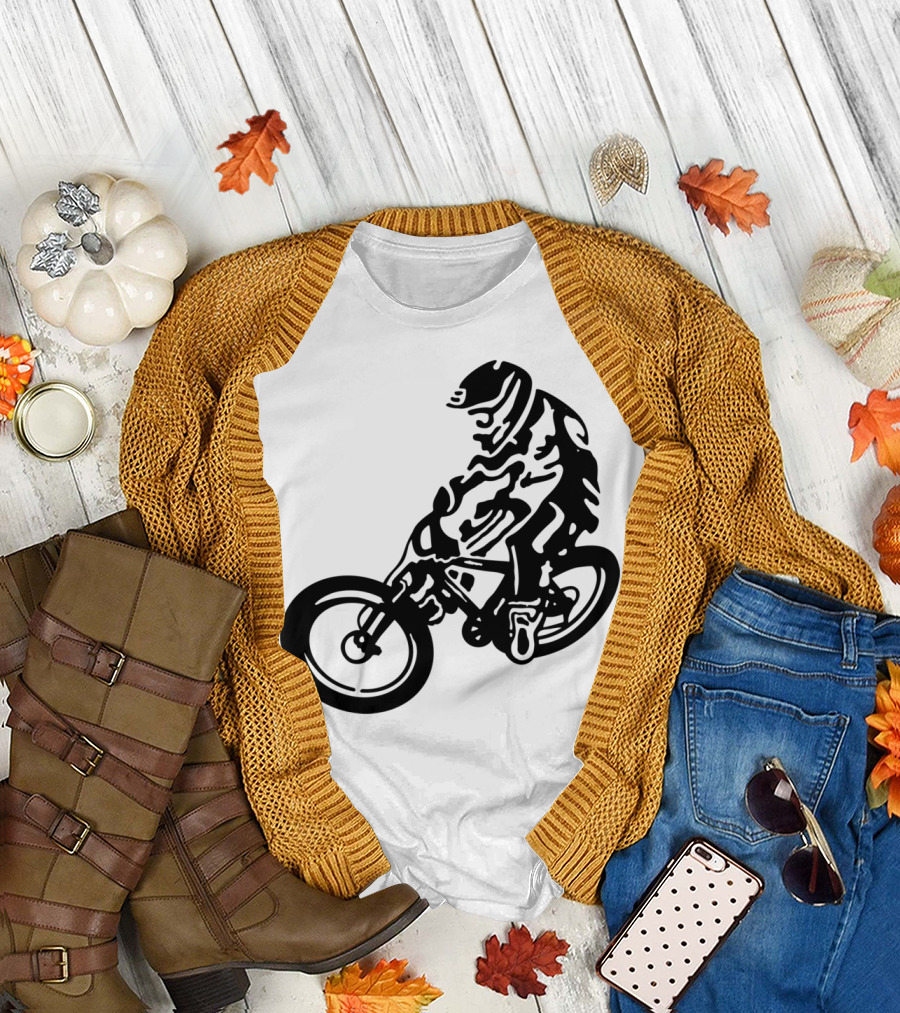 Downhill MTB Biking Rider T-Shirt