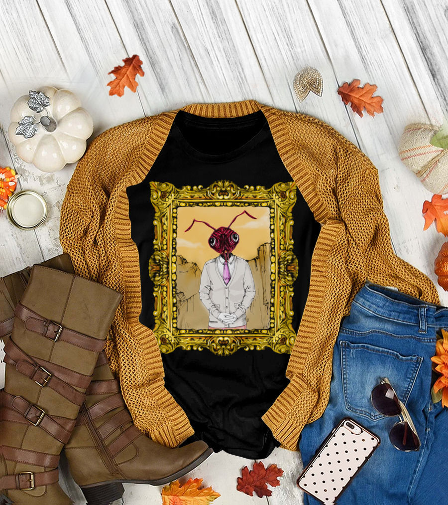 Dr. Ant Elegant Insect in Ornate Frame T-Shirt