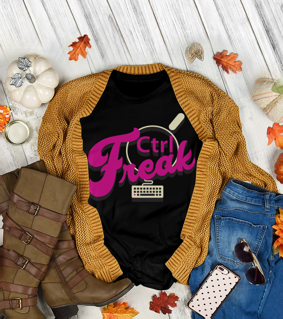 Ctrl Freak Keyboard Enthusiast T-Shirt