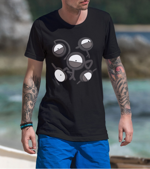 The Many Unknown Unown Pokémon Characters T-Shirt