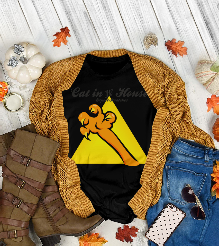 Cat in the House VDS2 Scratchpaw Triangle T-Shirt