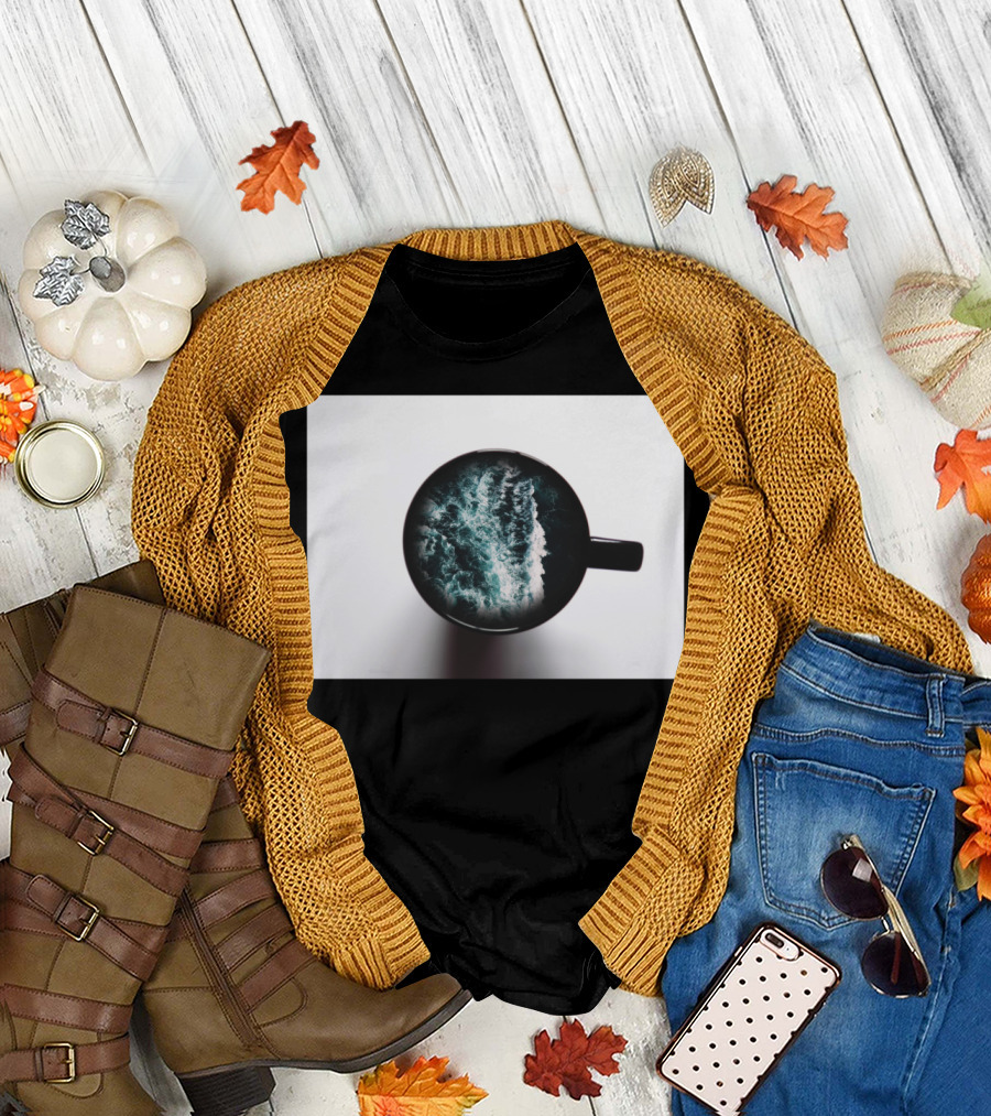 The Ocean in a Coffee Mug Visual Experience T-Shirt