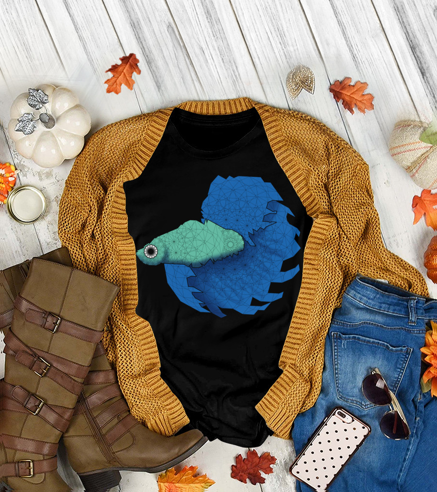 Beta Fish Geometric Panel T-Shirt