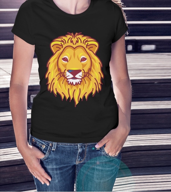 Cool Bold Lion Head T-Shirt