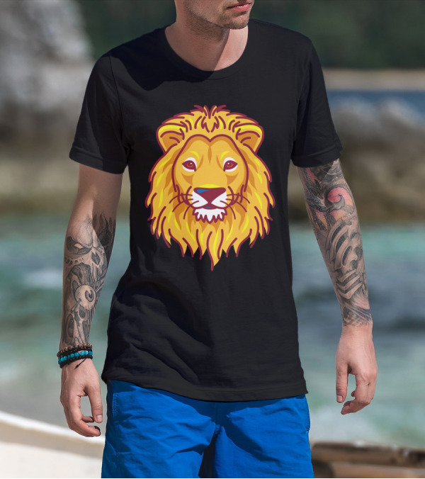 Cool Bold Lion Head T-Shirt
