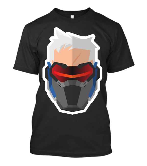 Cyborg Soldier 76 Future Mask Icon Overwatch Hero T-Shirt