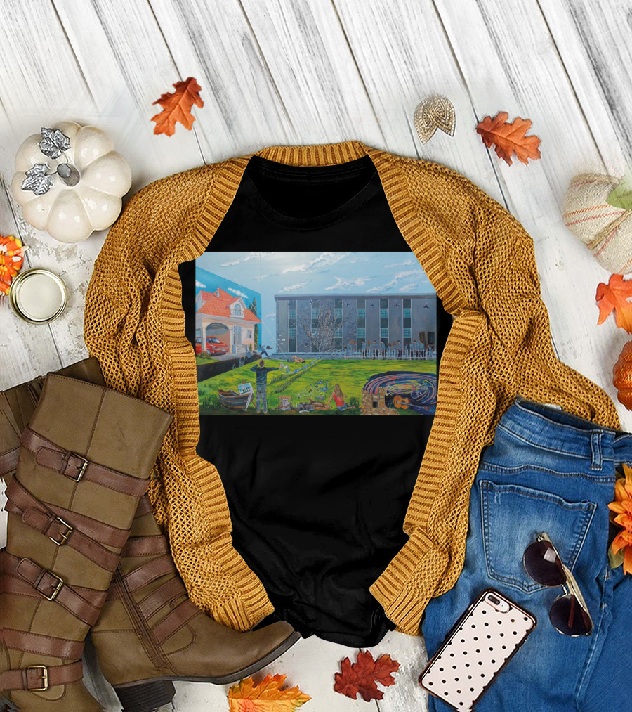 Act Against The Contemporary Ideal of Pos Realistic Suburban Life Scene T-Shirt