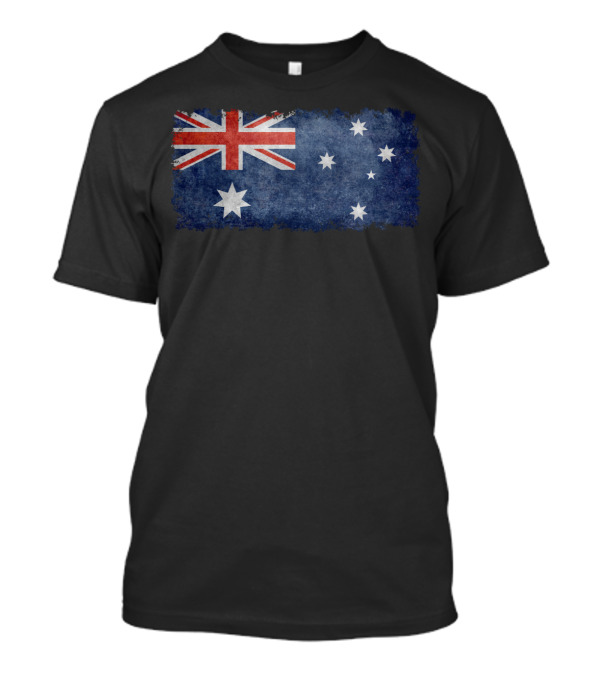 Australian Flag Distressed Look T-Shirt
