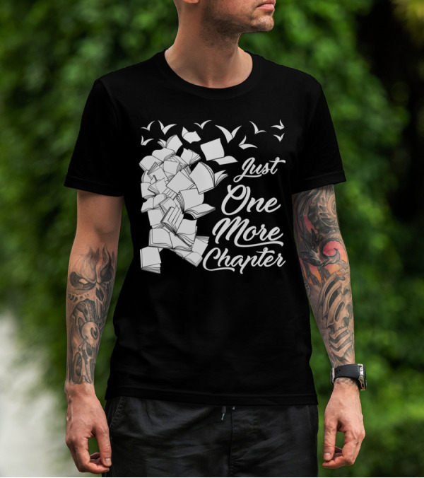 Just One More Chapter Books And Birds Flying Reading T-Shirt