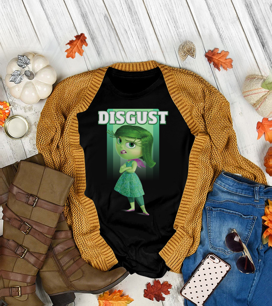 Inside Out Disgust Character Portrait Disney Pixar T-Shirt