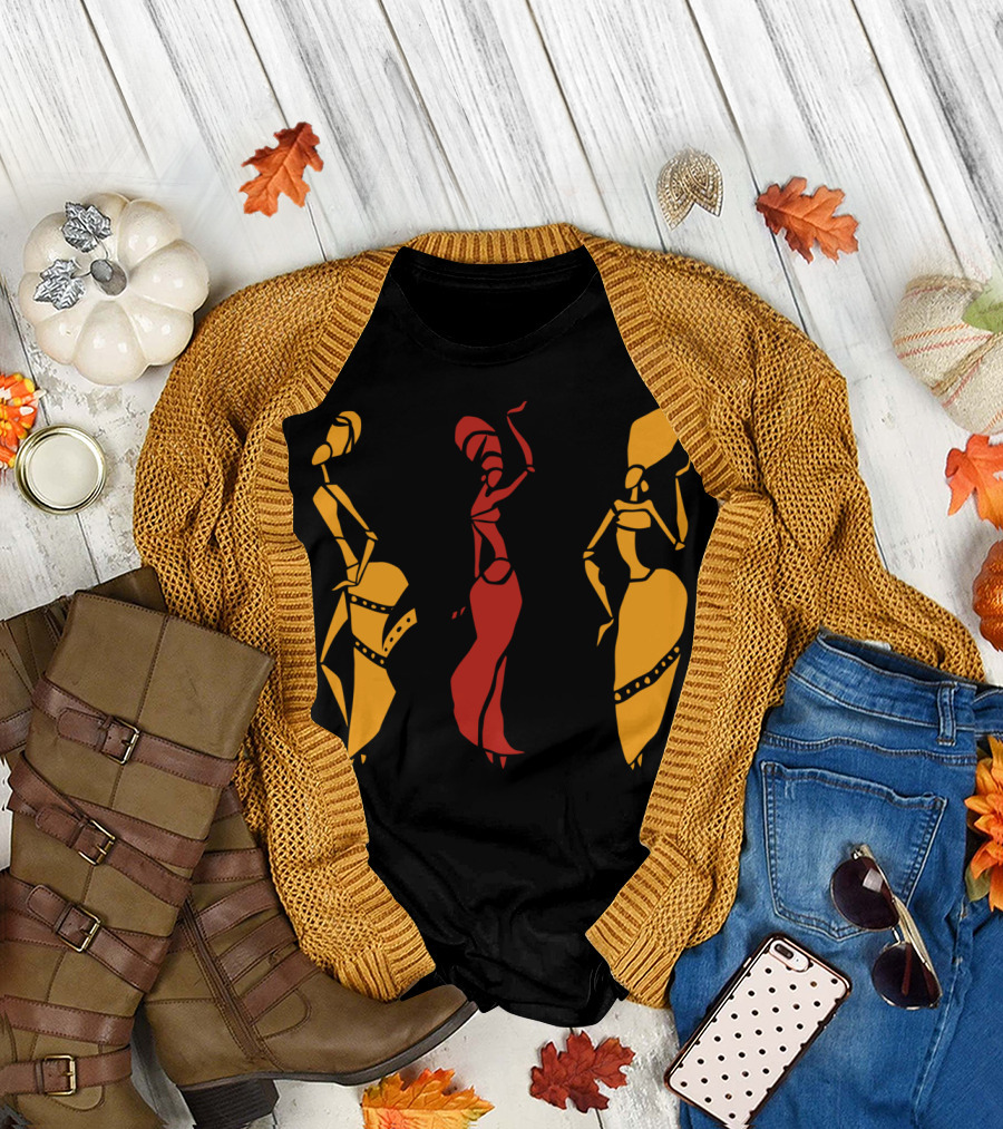 African Dancers Vibrant Traditional T-Shirt