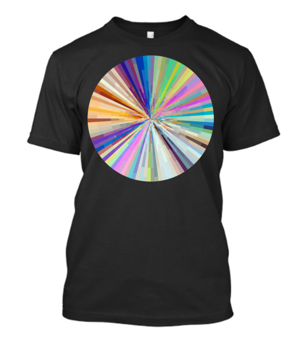 Spin Around A Hundred Times Abstract Rainbow Burst T-Shirt
