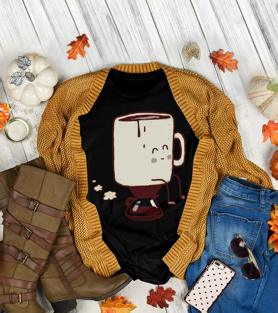 The Stinker Coffee Mug with Drip and Steam T-Shirt
