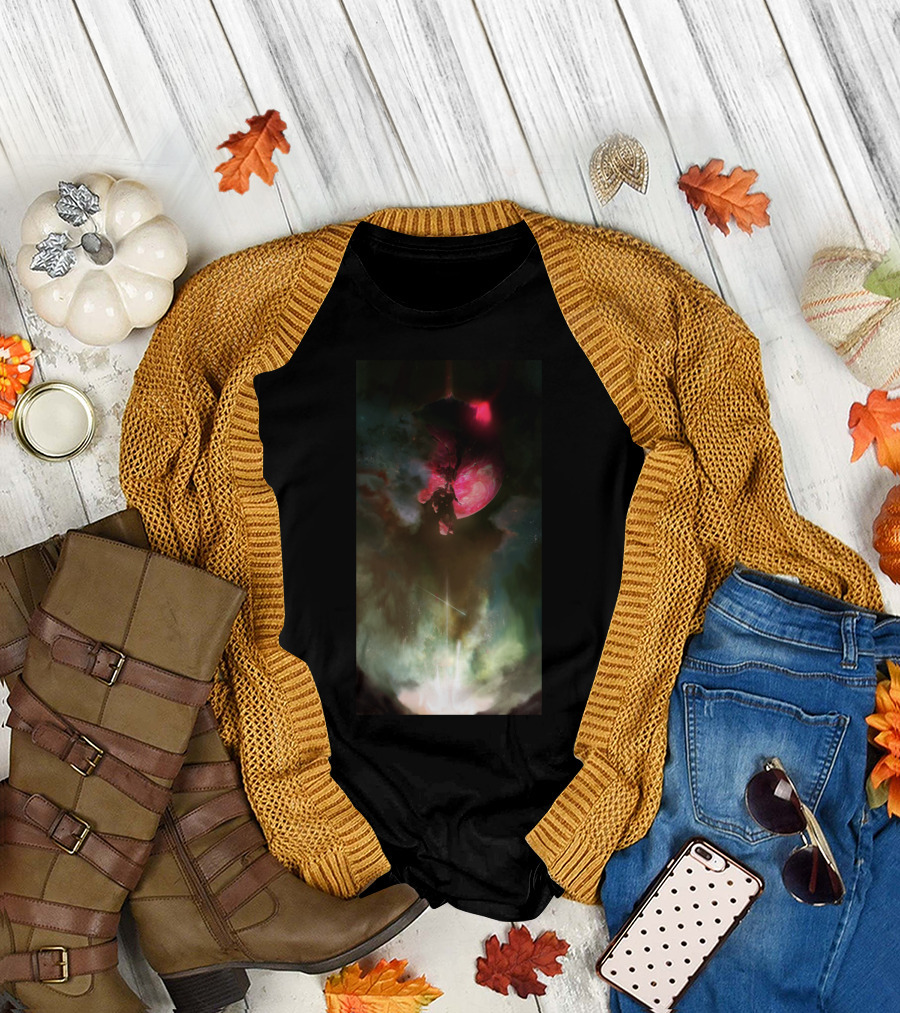 The Third Impact Neon Genesis Evangelion Cosmic Apocalypse Anime Scene T-Shirt