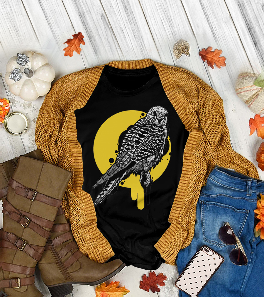 Golden Hawk Black and Yellow Circle T-Shirt