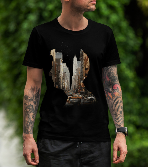 Keeping An Open Mind City Silhouette Urban Exploration T-Shirt