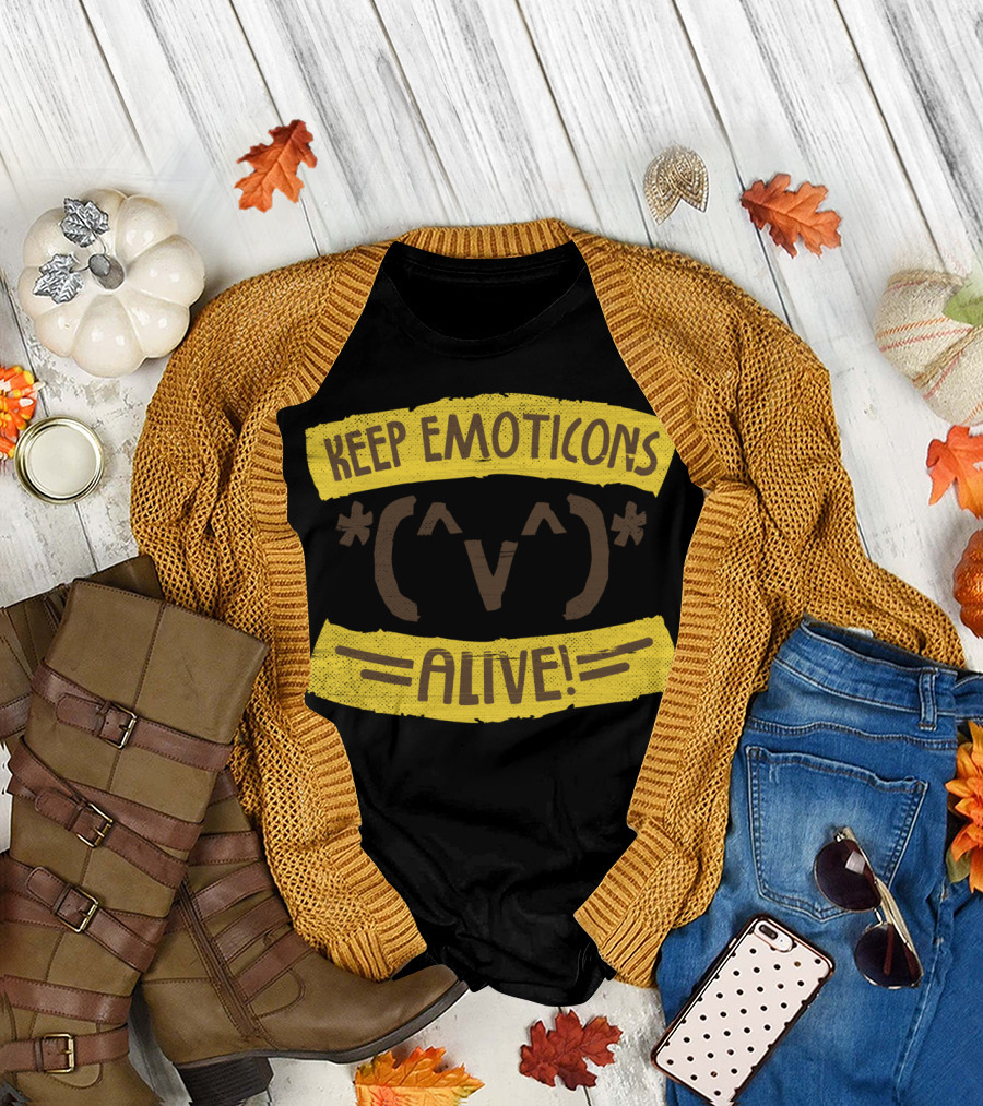 KEEP EMOTICONS ALIVE *(^V^)* T-Shirt