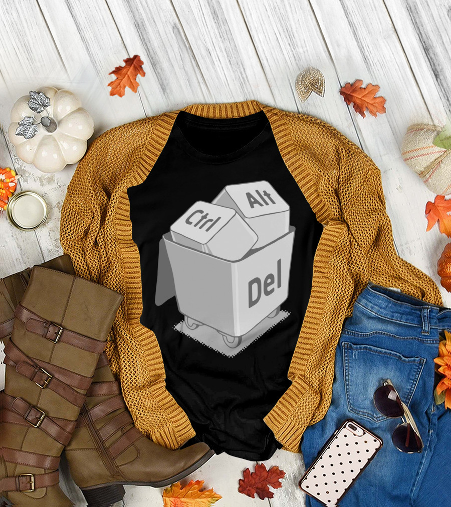 Ctrl Alt Del Keyboard Trash Can T-Shirt
