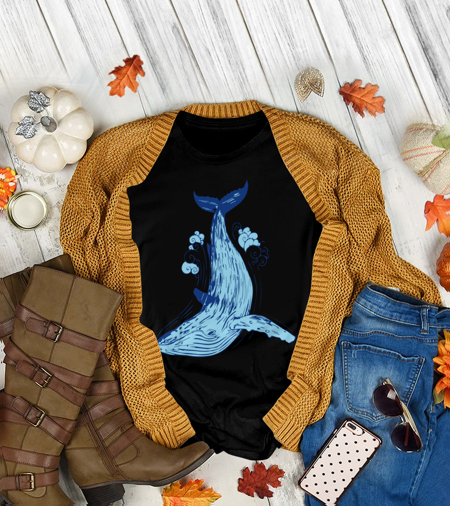 Whale Big Kit Ocean T-Shirt