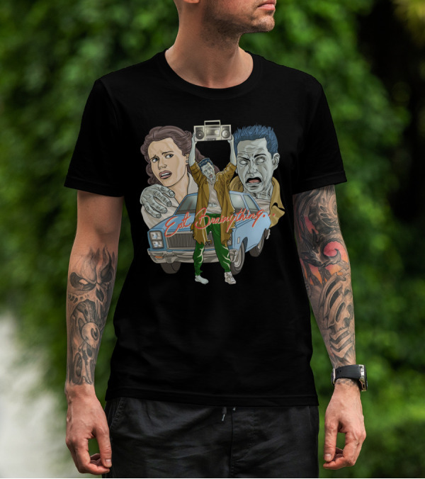 Eat Brainyting Say Anything Zombie Mashup Car Scene T-Shirt