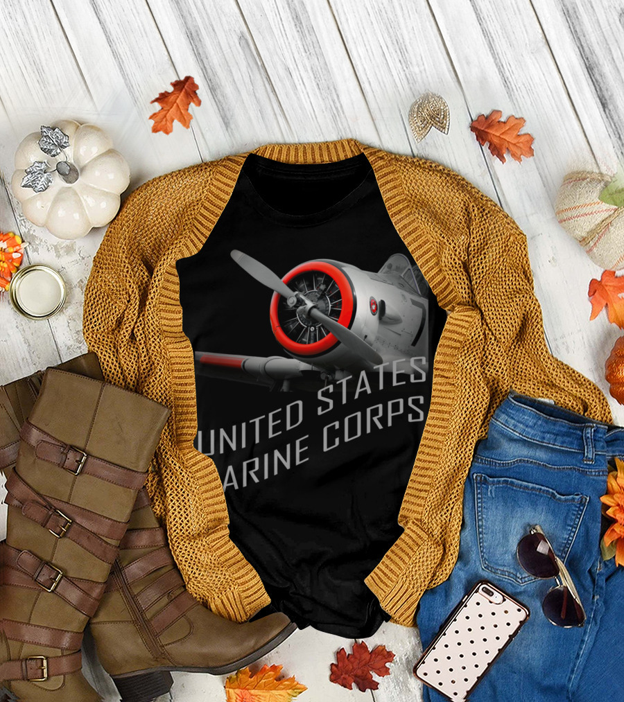 United States Marine Corps Airplane T-Shirt