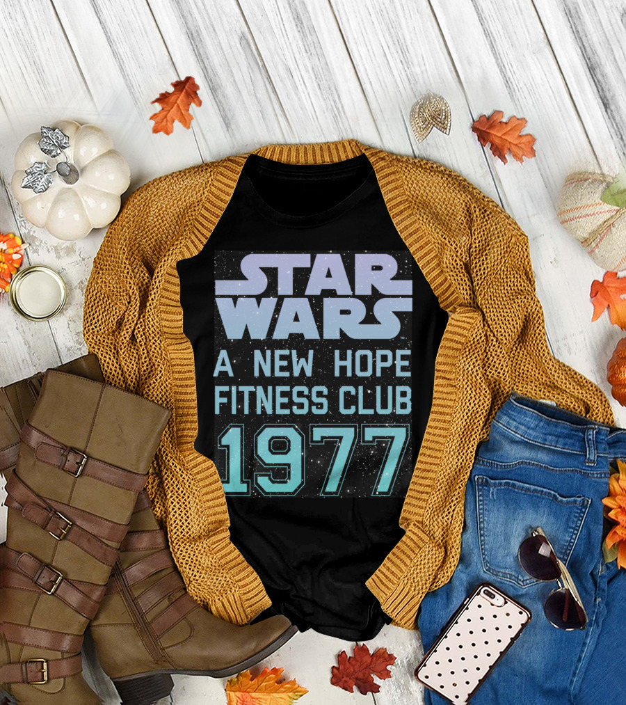 Star Wars A New Hope Fitness Club 1977 Racerback T-Shirt