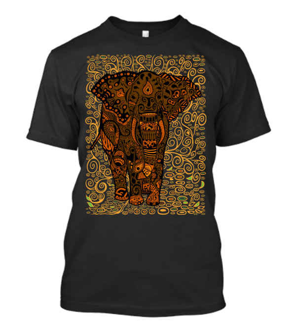 Aztec Elephant Floral Swirls T-Shirt
