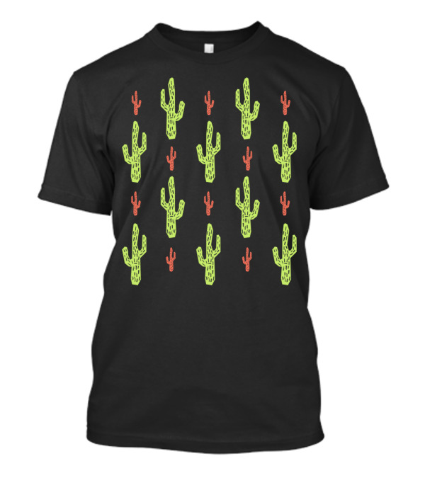 Green And Red Cactus T-Shirt