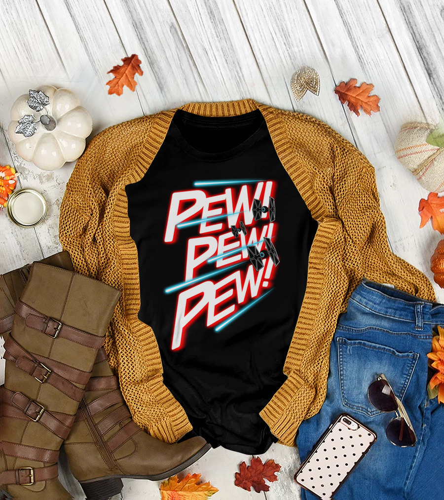 Pew Pew Pew TIE Fighter Attack T-Shirt