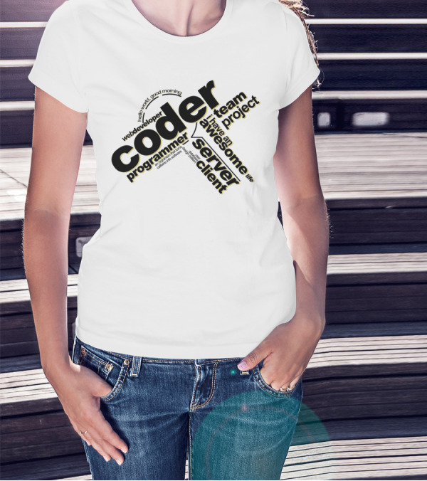 Coder Programmer Server Client Awesome Life Project Team Web Developer T-Shirt