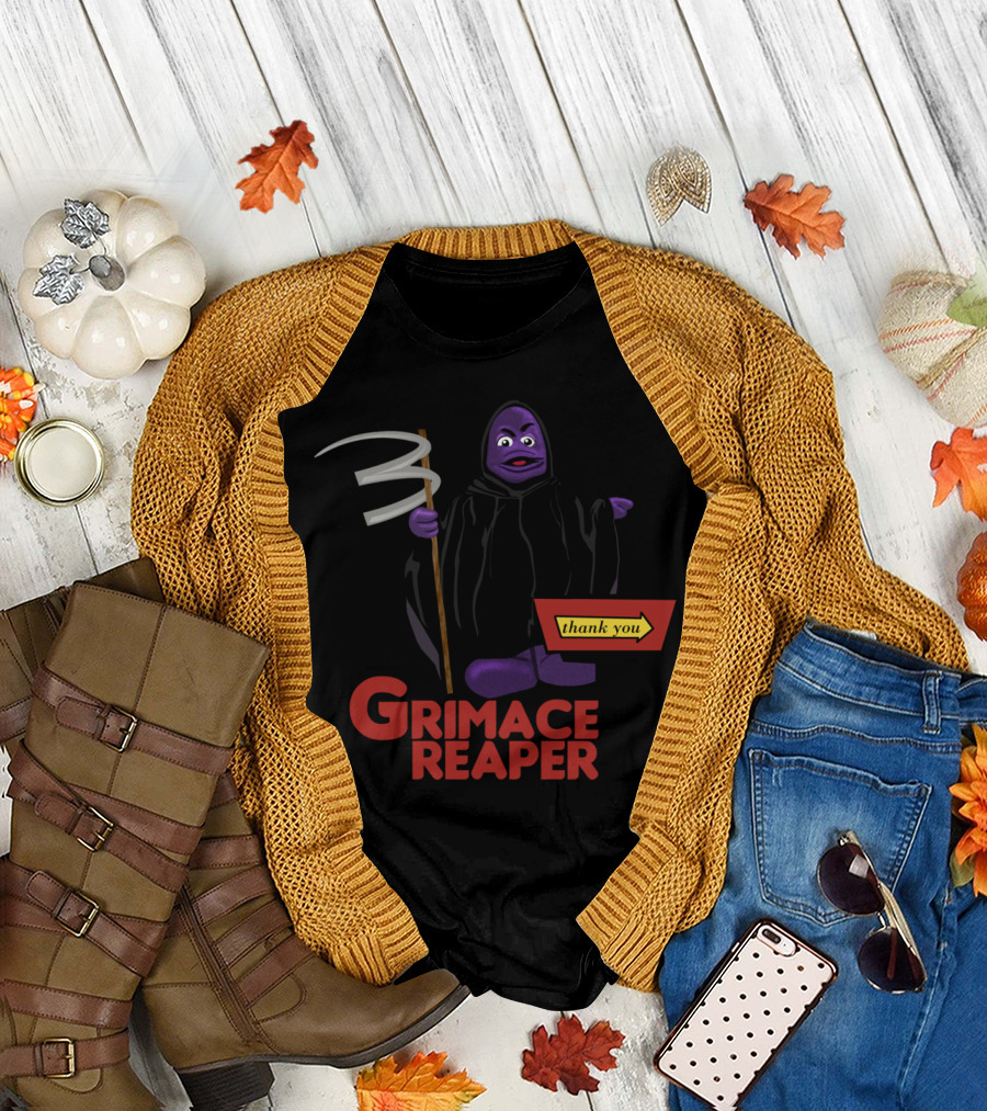 Grimace Reaper Thank You T-Shirt