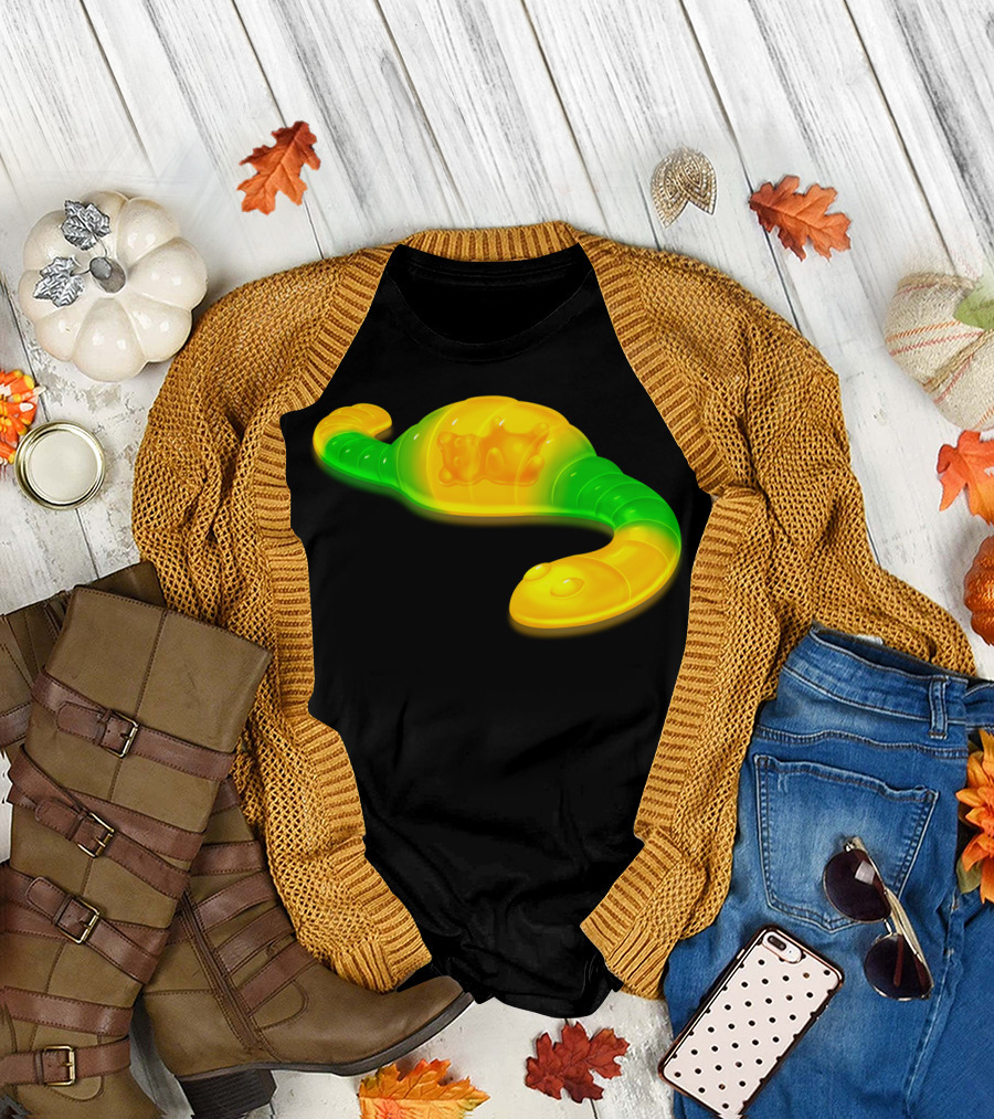 Gummy Bear Inside Worm Chain T-Shirt