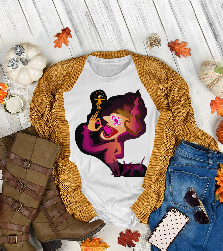 Colorful Clown With Balloon Dog and Unicyclist T-Shirt